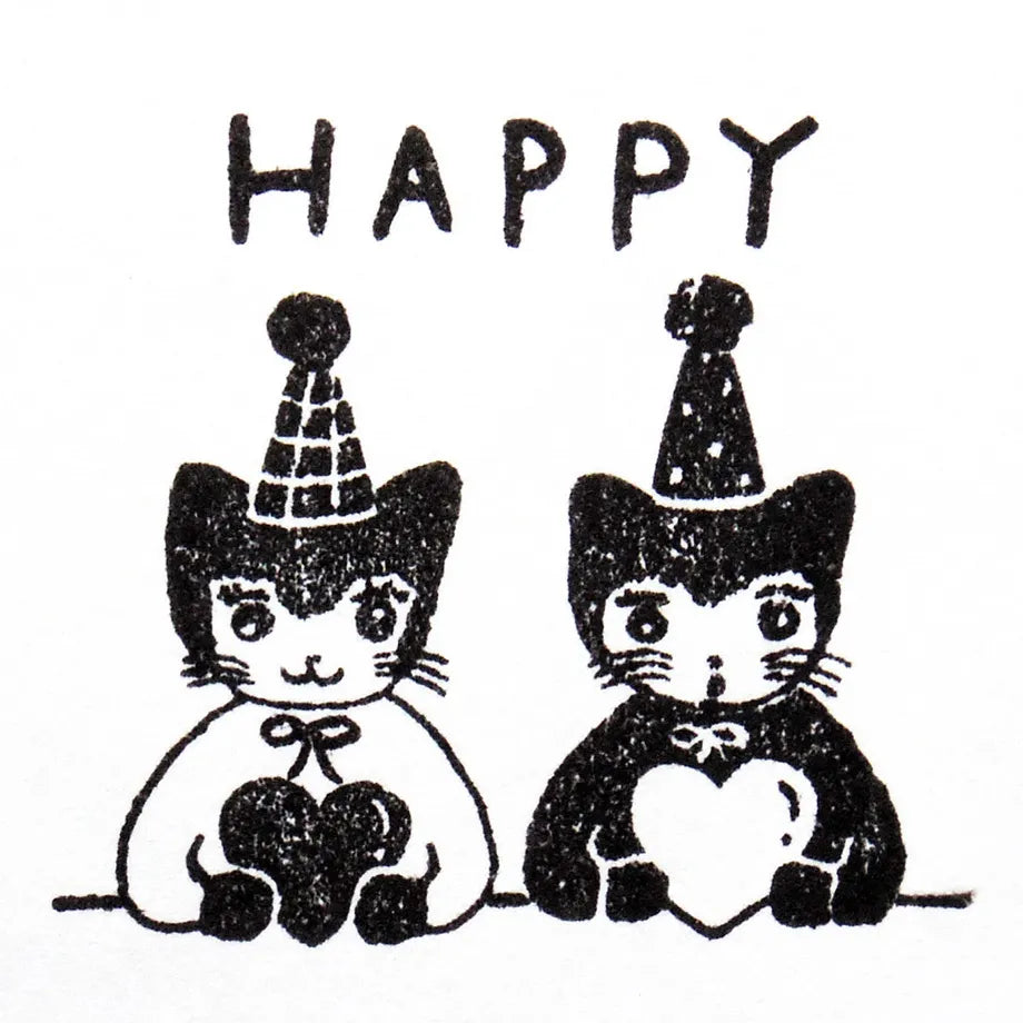 Cozyca Products - Sello de Madera de Aiko Fukawa - Happy