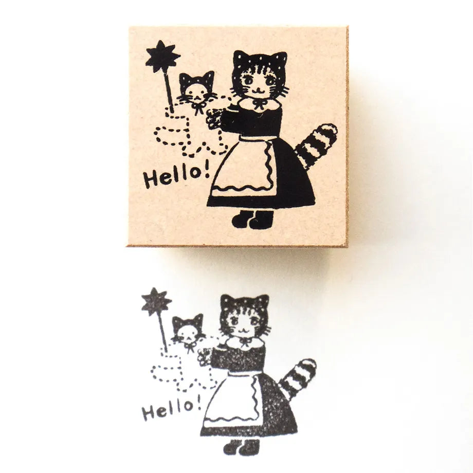 Cozyca Products - Sello de Madera de Aiko Fukawa - Hello