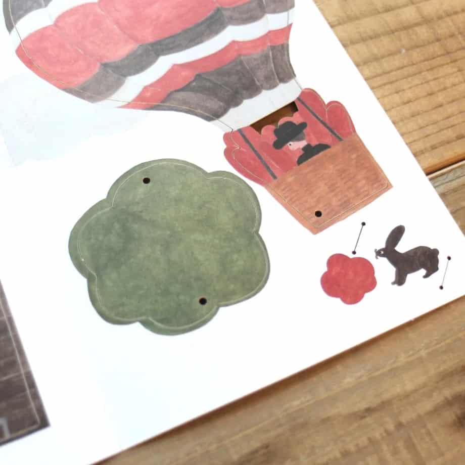 Cozyca Products - Tarjeta-Móvil Necktie - Balloon and Carrot