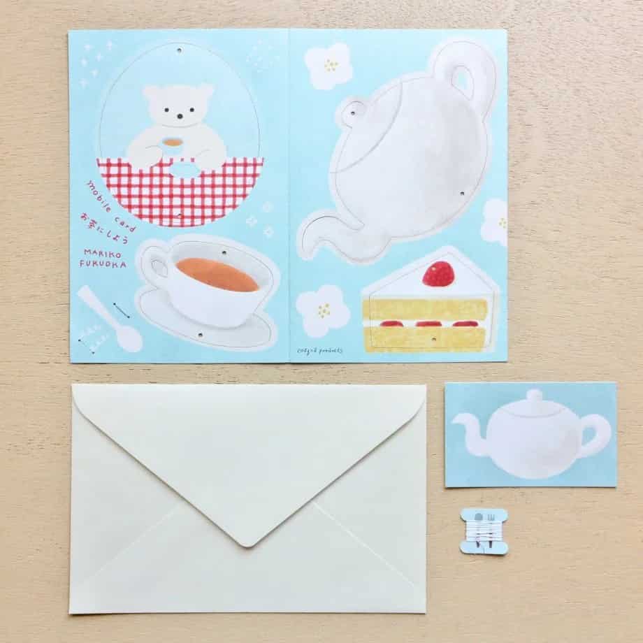 Cozyca Products - Tarjeta-Móvil Mariko Fukuoka - Let's Make Tea
