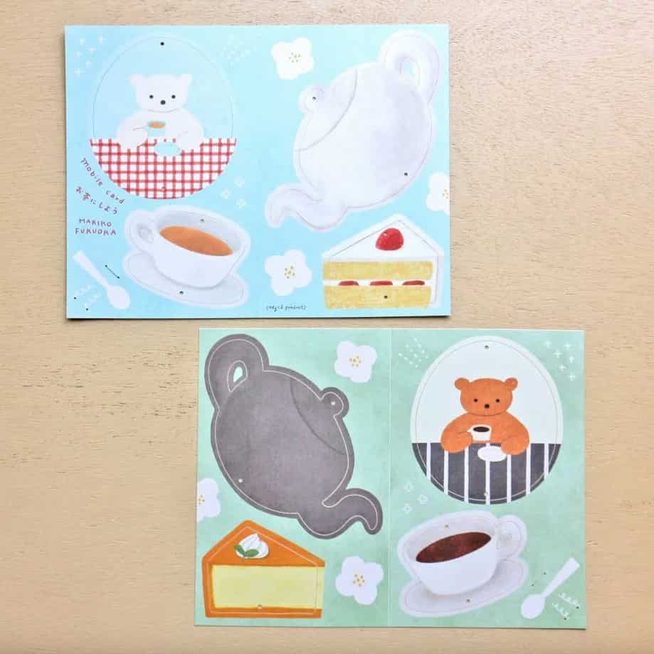 Cozyca Products - Tarjeta-Móvil Mariko Fukuoka - Let's Make Tea