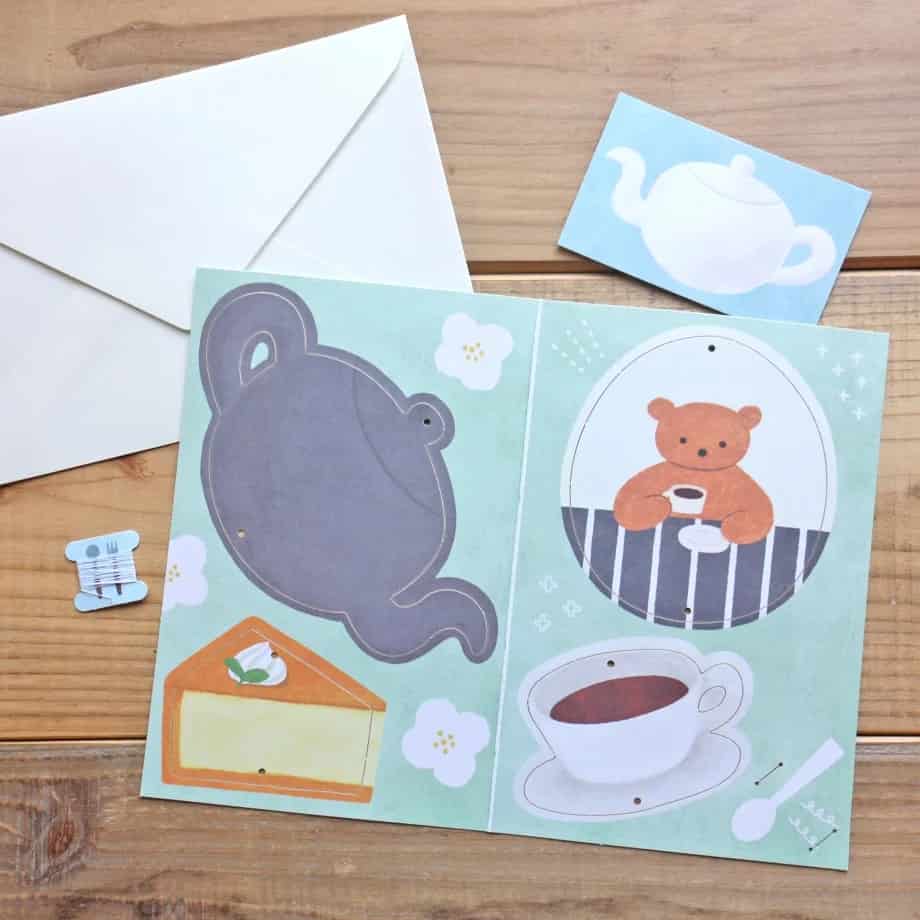 Cozyca Products - Tarjeta-Móvil Mariko Fukuoka - Let's Make Tea