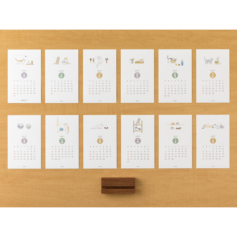 Midori - Calendario 2027 - Cat - Stand Calendar