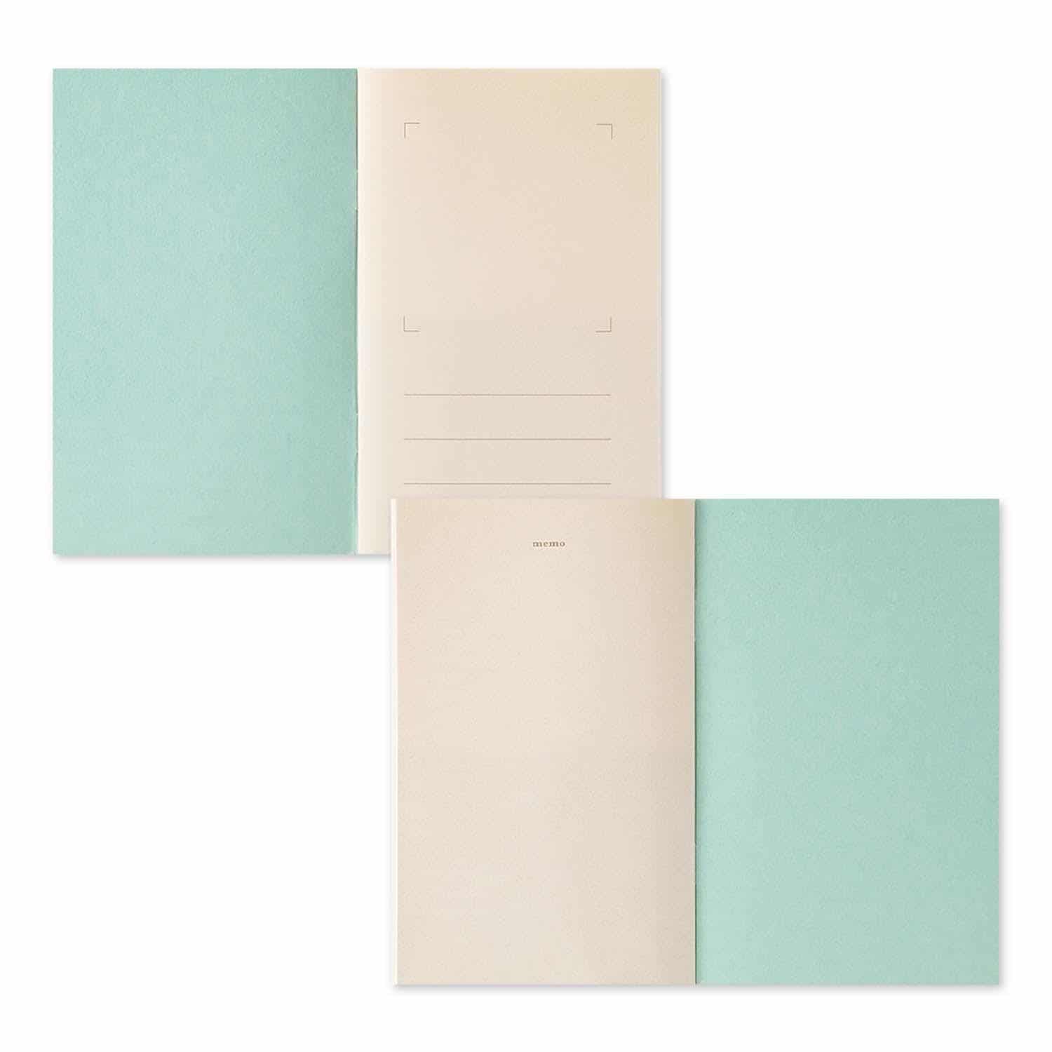 Midori - Archivador para Pegatinas - Azul - 20 hojas con bolsillos