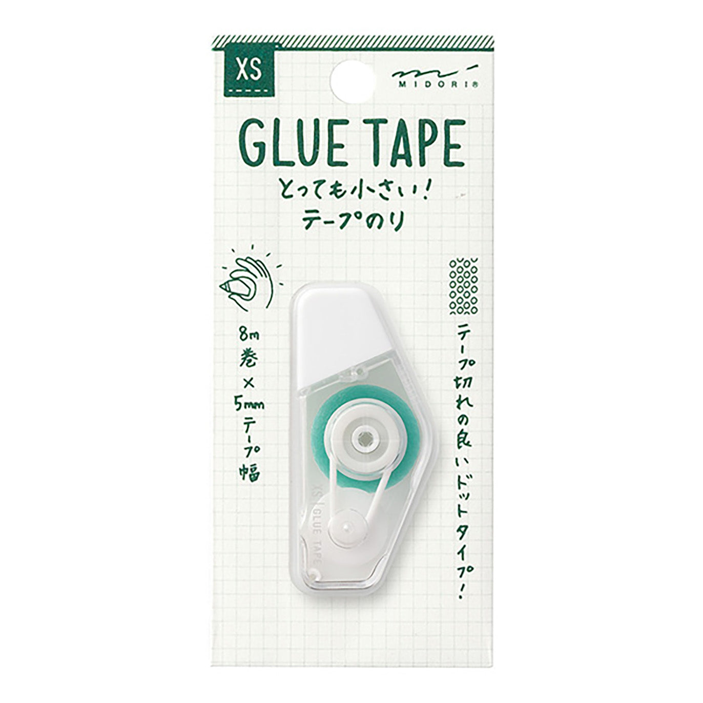 Midori - Pegamento de cinta XS - Blanco