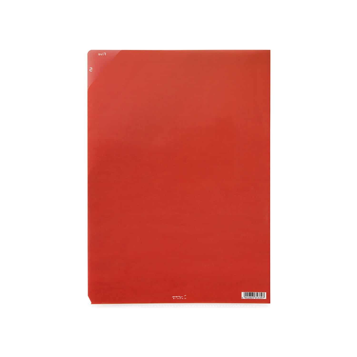 Midori - Archivador 5 bolsillos A4 - Stripe Yellow