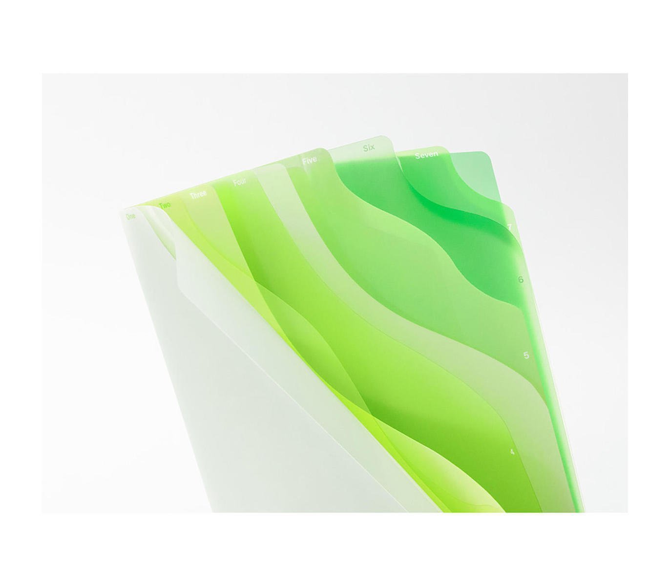 Midori - Archivador 7 bolsillos A4 - Gradation Green