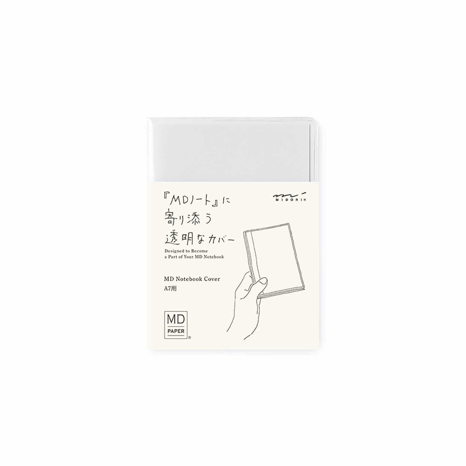 MD PAPER - Funda plástico transparente - Clear Cover - Cuadernos A7