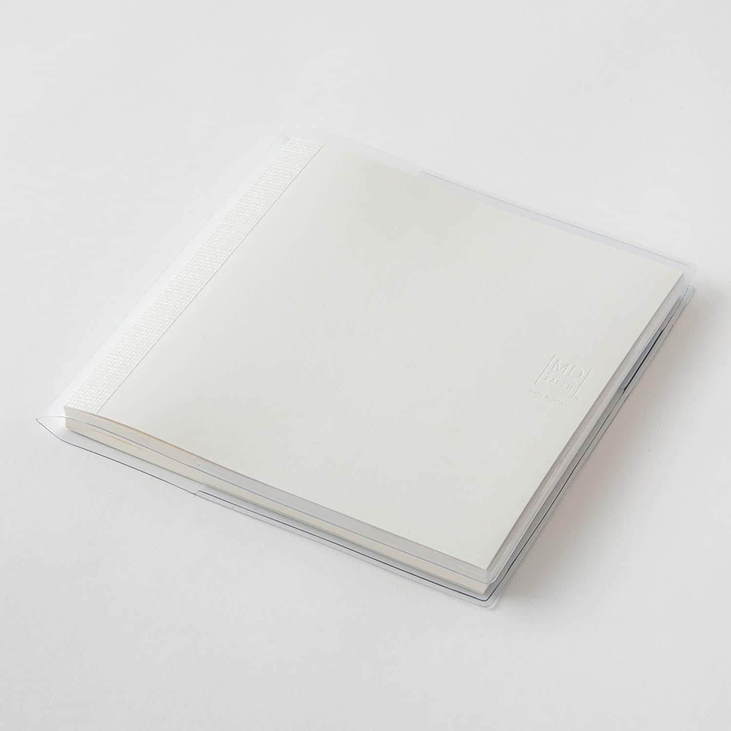 MD PAPER - Funda plástico transparente - Clear Cover - Cuadernos A5 Square