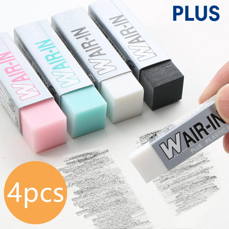 PLUS - Goma de borrar Set 4 - Colores - W Air-In