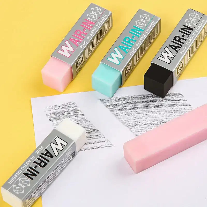 PLUS - Goma de borrar Set 4 - Colores - W Air-In