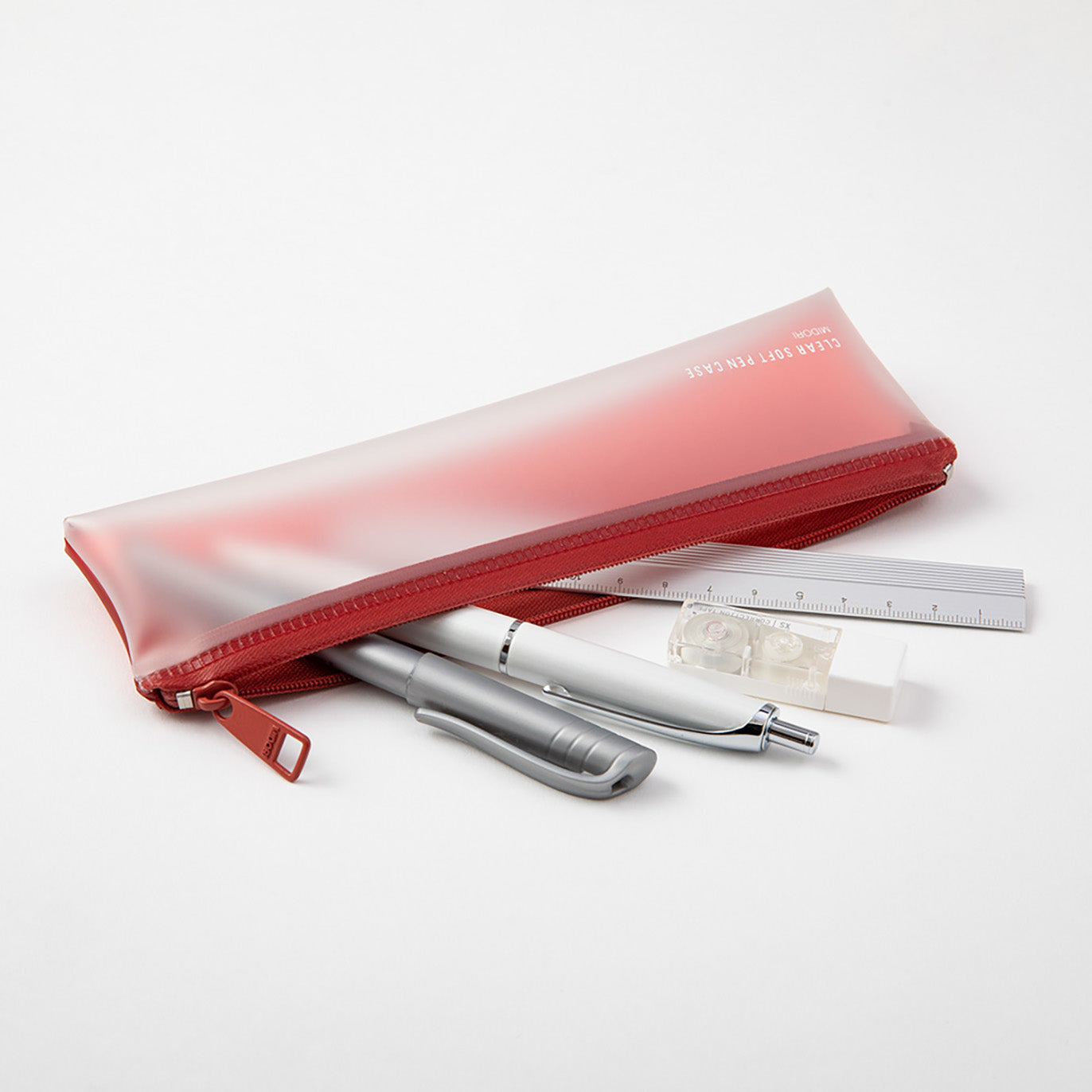 Midori - Estuche CLEAR SOFT - Rojo