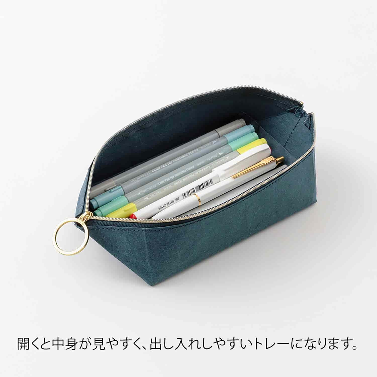 Midori - Estuche - Navy Blue - Pen Tray Pouch