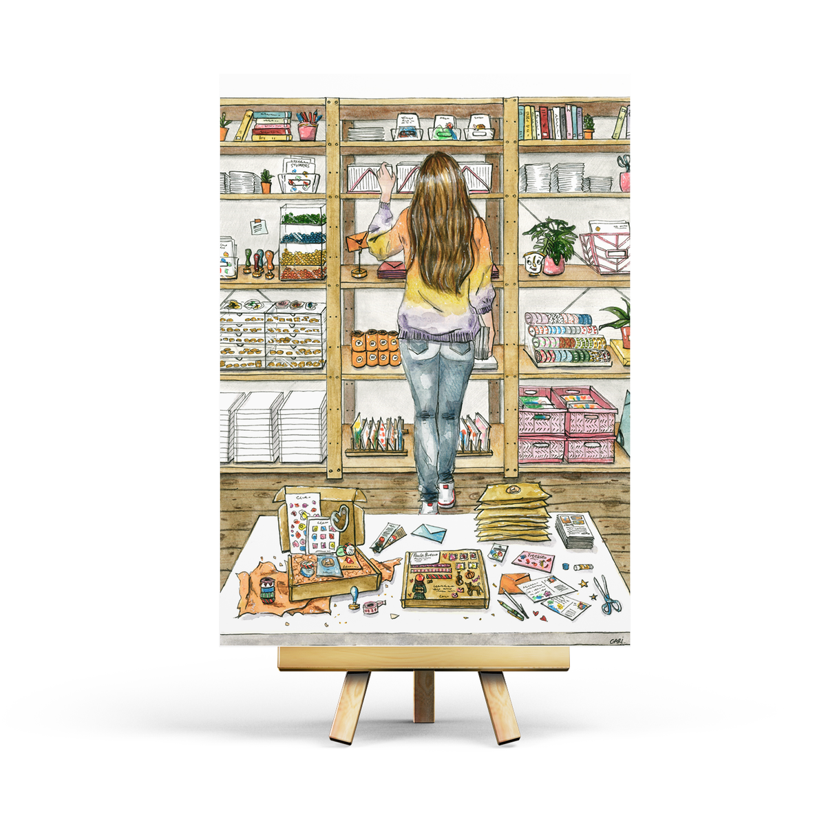 Penpaling Paula - Tienda de Papelería - Postal