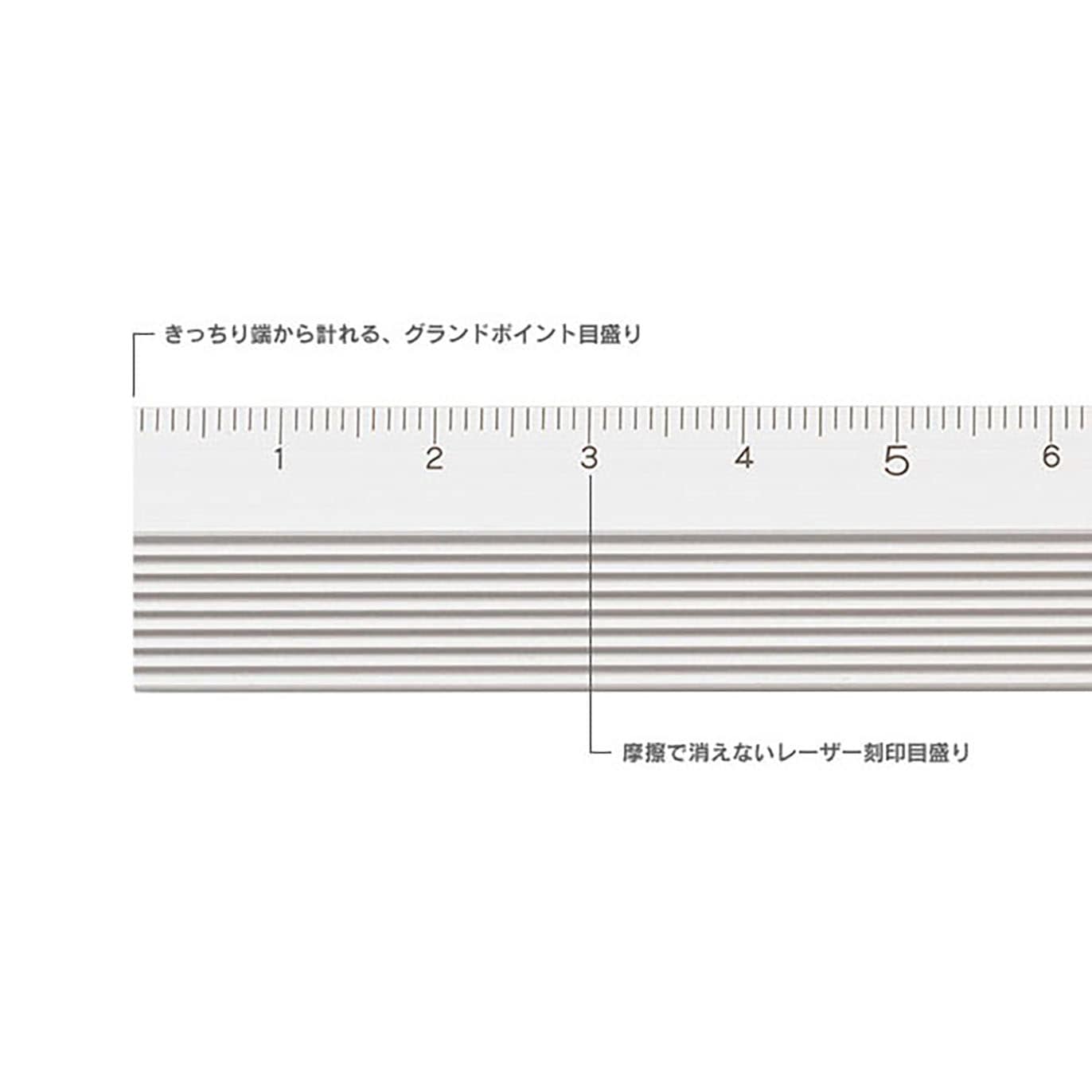 Midori - Regla Aluminio - Plata - 15cm