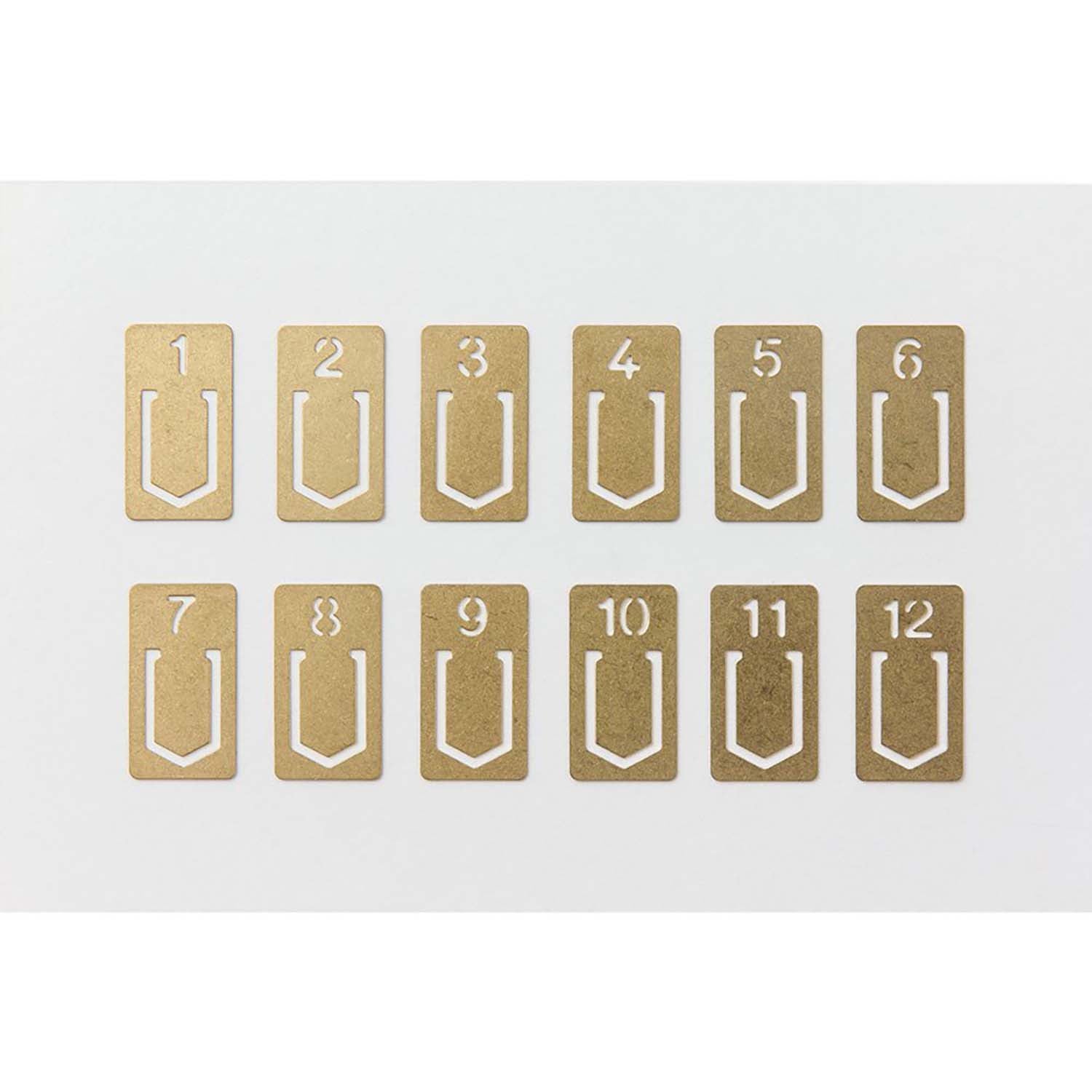 Traveler's Company - Set 12 Clips Latón - BRASS CLIPS