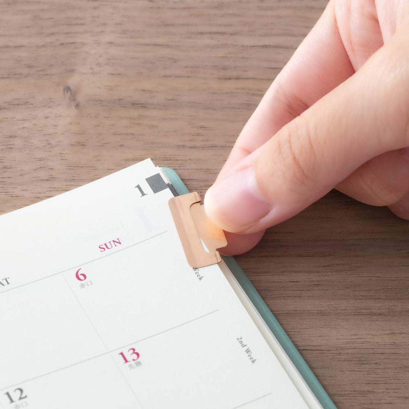 Midori - Set 8 marcapáginas metálicos - Chiratto Orange M