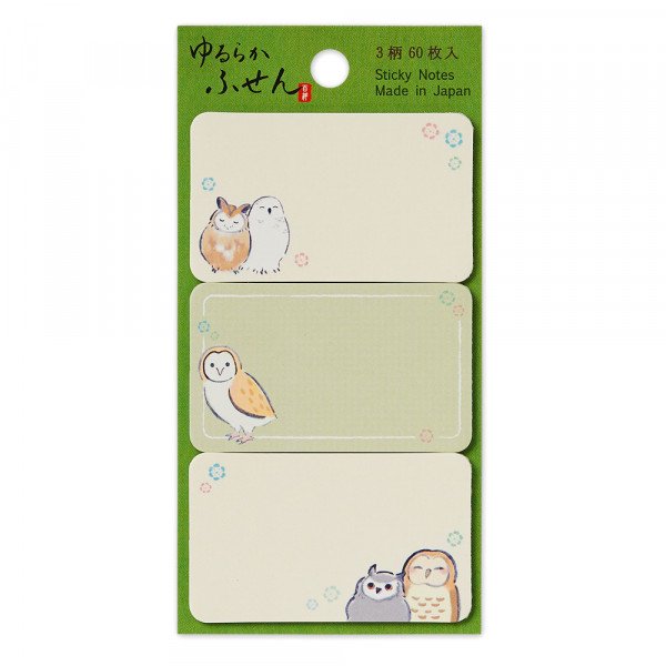 NB Co - Bloc de notas adhesivas - Búhos