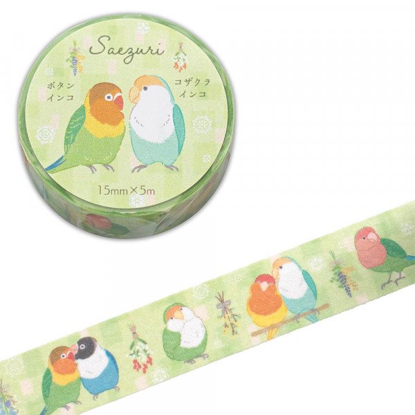 NB Co - Washi Tape Agapornis - Saezuri