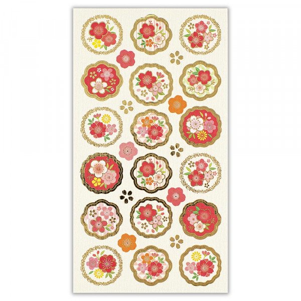 NB Co - Pegatinas Doradas - Ciruelo y Cerezo