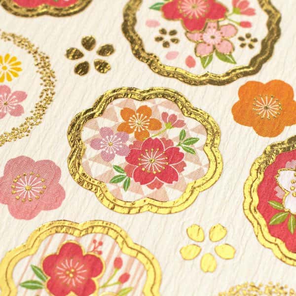 NB Co - Pegatinas Doradas - Ciruelo y Cerezo