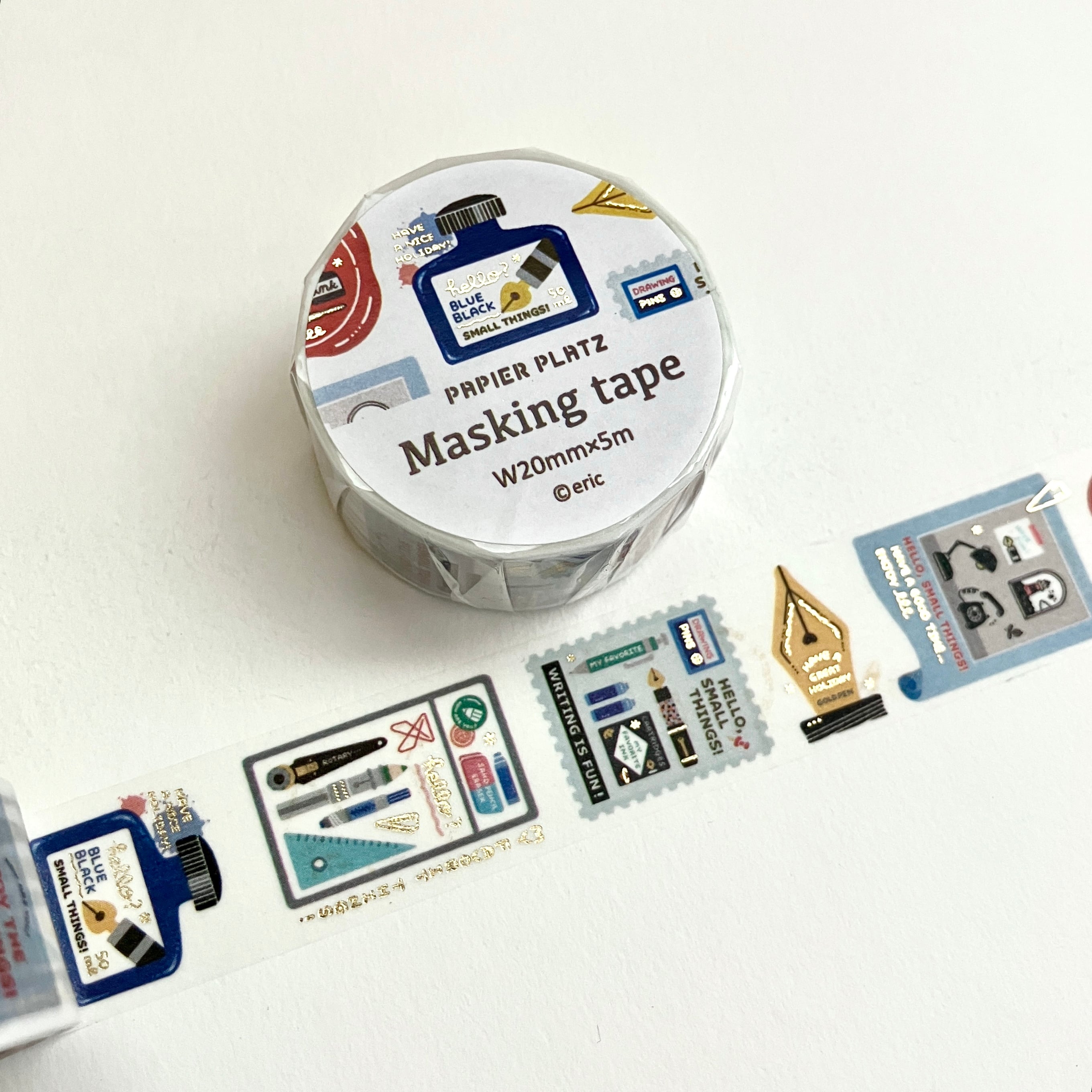 Papier Platz x Eric - Foil Washi Tape - Writing Utensils