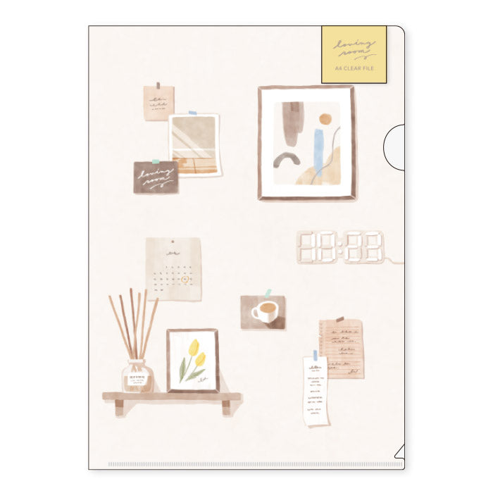 Mind Wave - Funda transparente A4 Marfil - Loving Room