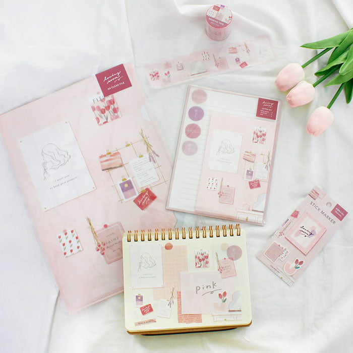 Mind Wave - Funda transparente A4 Rosa - Loving Room