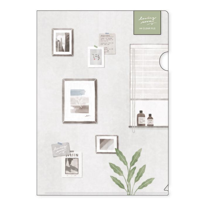 Mind Wave - Funda transparente A4 Negro - Loving Room