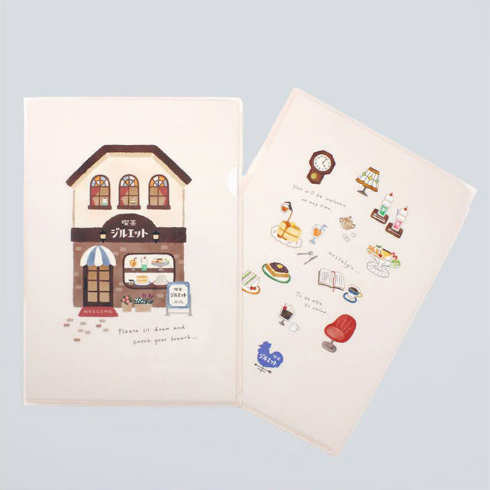 Mind Wave - Funda transparente A4 - Coffee store