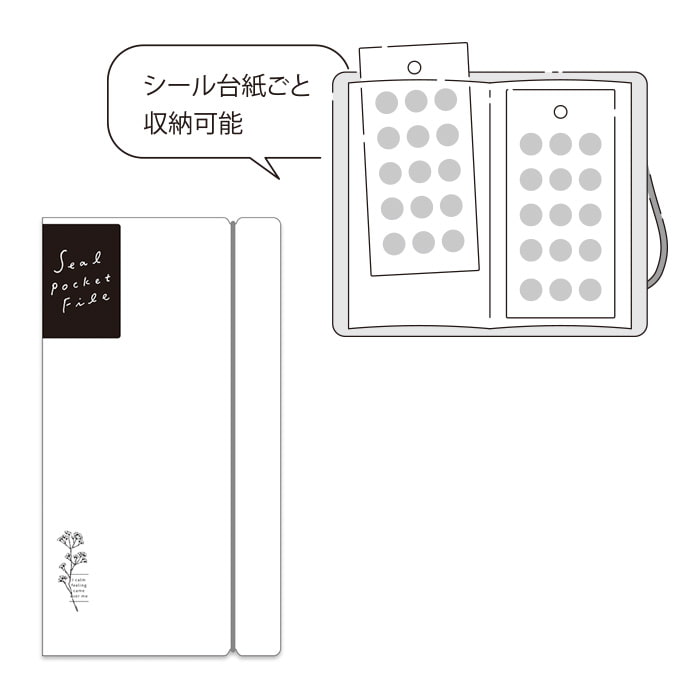 Mind Wave - Archivador para Pegatinas - White - 20 fundas