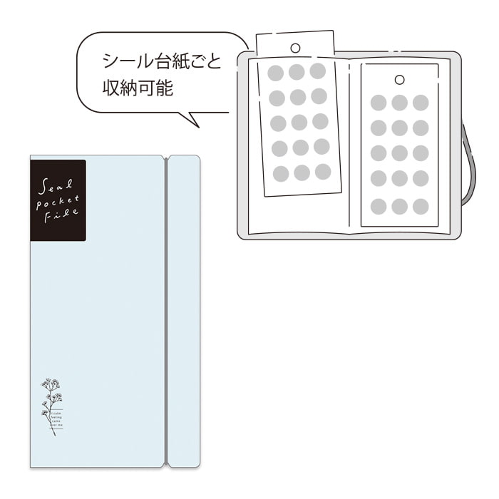 Mind Wave - Archivador para Pegatinas - Blue - 20 fundas