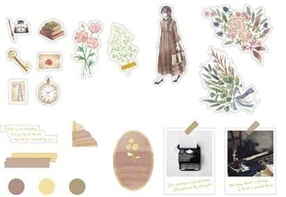 Z&K - Pegatinas 40 ud - Antique - Clair