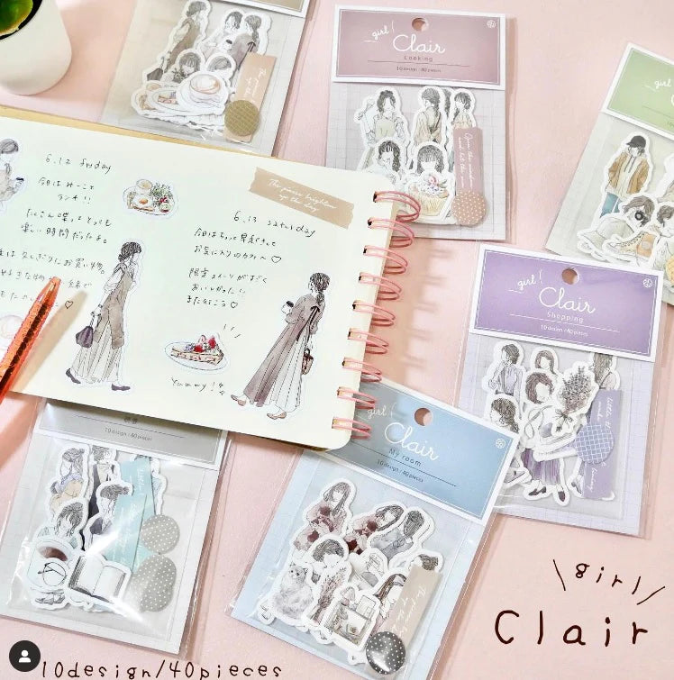 Z&K - Pegatinas 40 ud - Cooking - Clair Girl