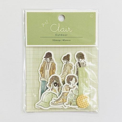 Z&K - Pegatinas 40 ud - Outdoor - Clair Girl