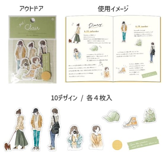 Z&K - Pegatinas 40 ud - Outdoor - Clair Girl