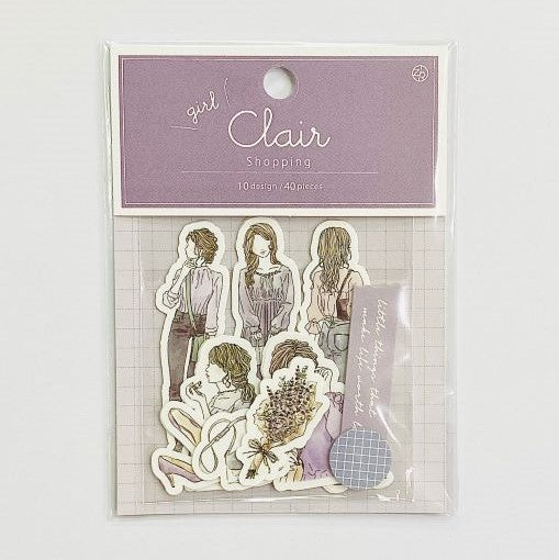 Z&K - Pegatinas 40 ud - Shopping - Clair Girl