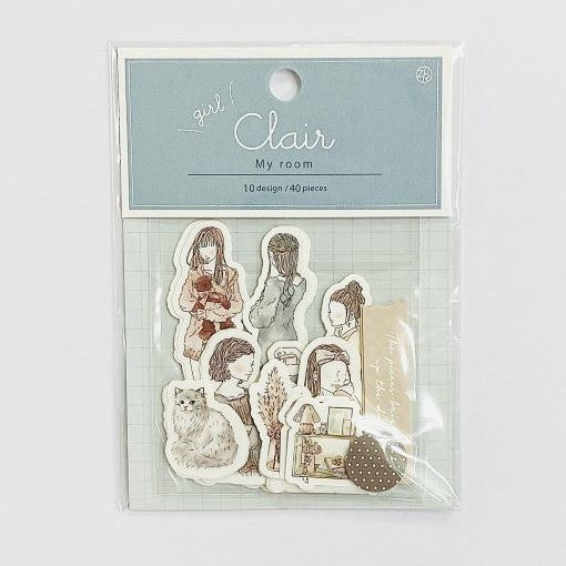 Z&K - Pegatinas 40 ud - MyRoom- Clair Girl