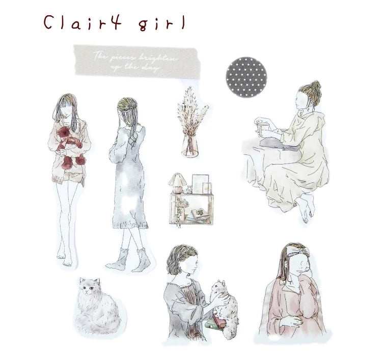 Z&K - Pegatinas 40 ud - MyRoom- Clair Girl