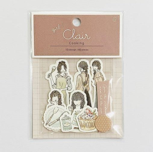 Z&K - Pegatinas 40 ud - Cooking - Clair Girl