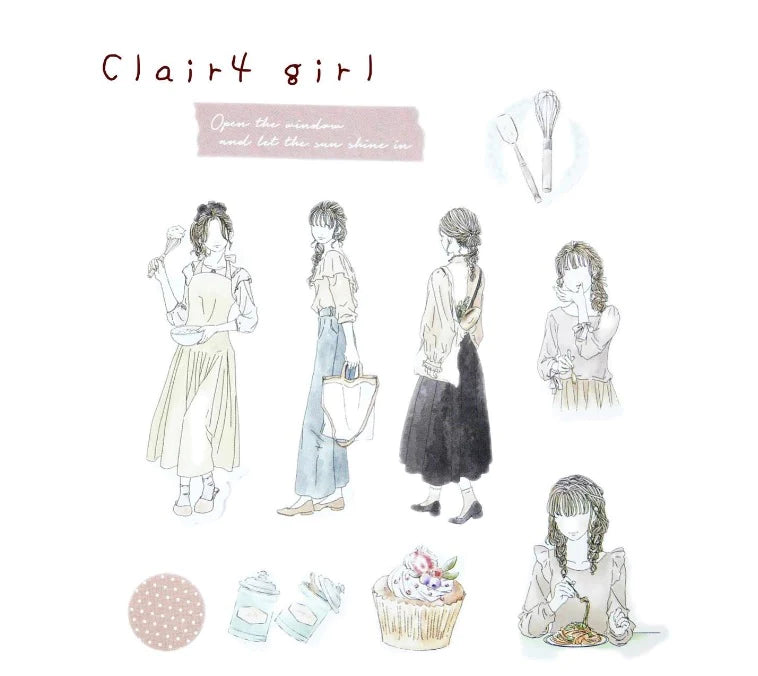 Z&K - Pegatinas 40 ud - Cooking - Clair Girl