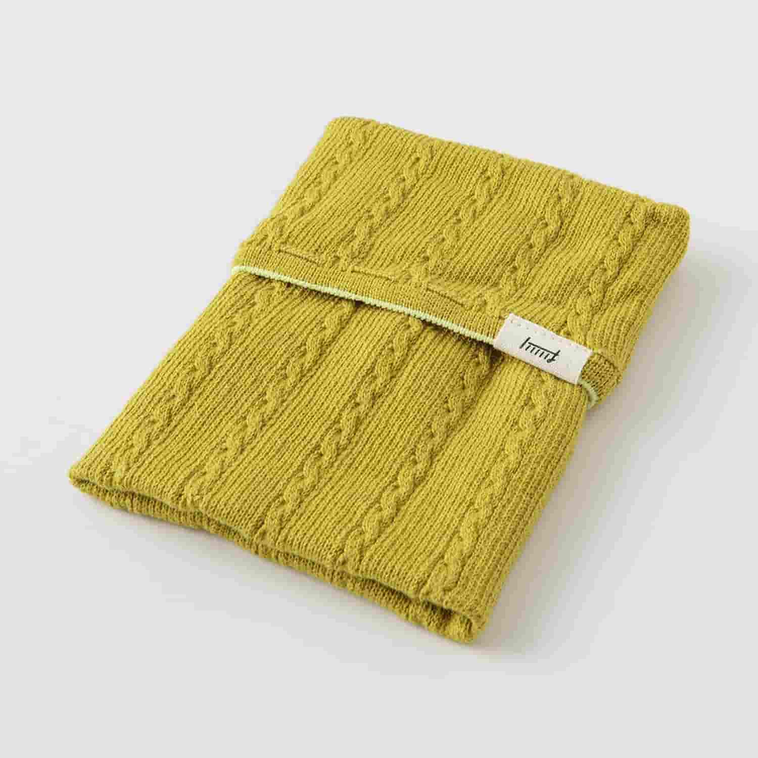 Midori - Estuche de Punto Amarillo - BookBand with Pockets