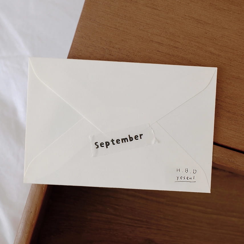 Suatelier - Washi Tape 12mm - Lettering.01