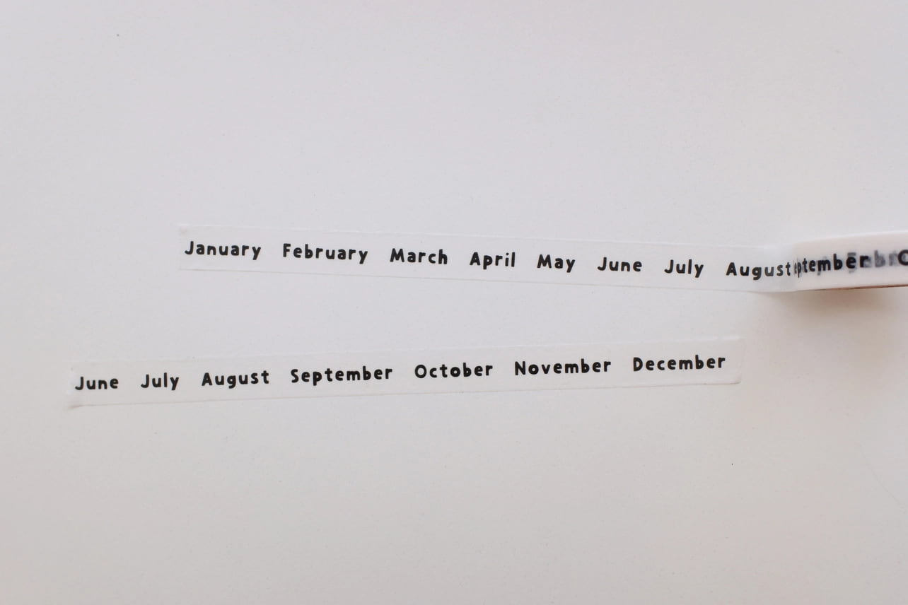 Suatelier - Washi Tape 12mm - Lettering.01