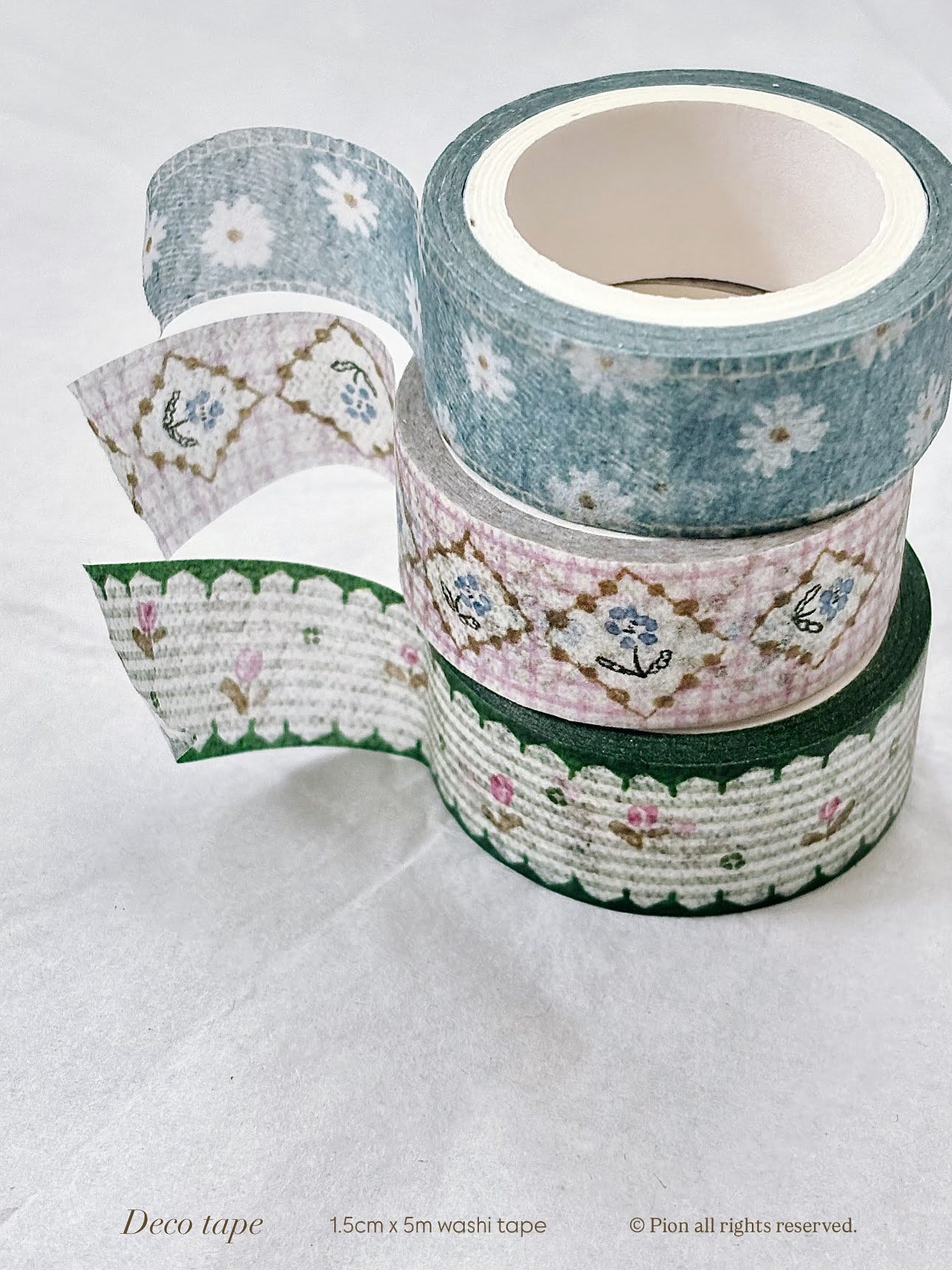 PION - Washi Tape 15 mm - Decorativo