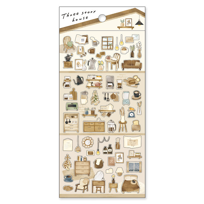 Mind Wave - Pegatinas CasaTresPisos - Marrón