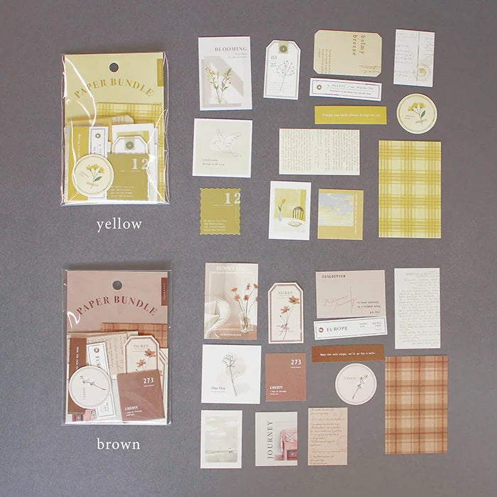 Mind Wave - Pegatinas Paper Bundle - Brown