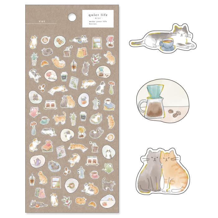 Mind Wave - Pegatinas Quiet Life Mini - Cat