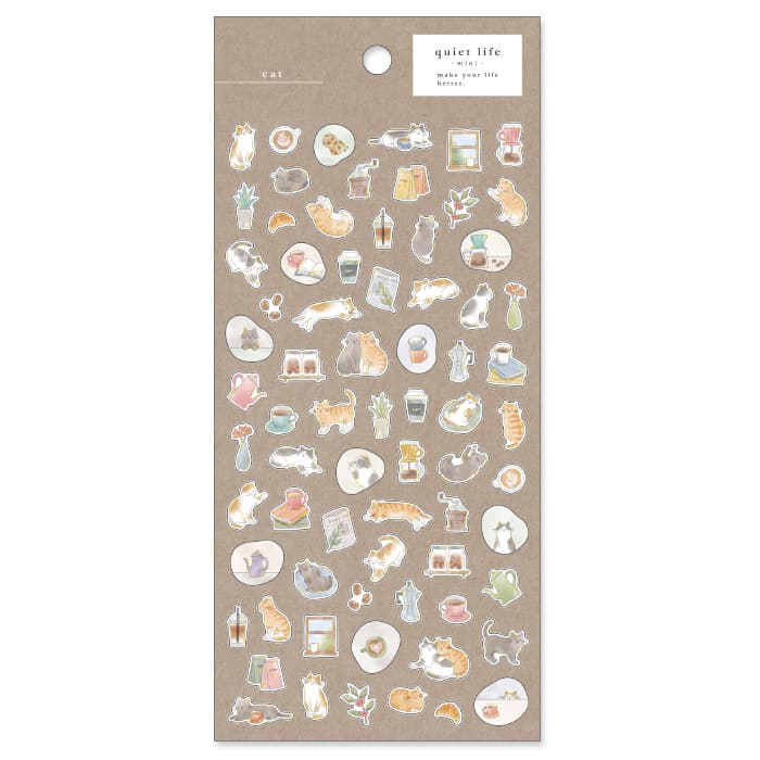 Mind Wave - Pegatinas Quiet Life Mini - Cat