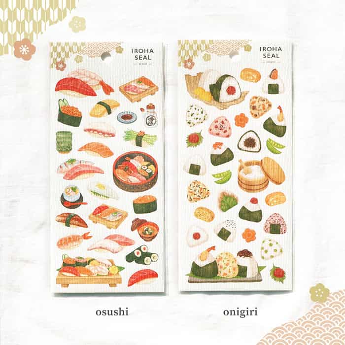 Mind Wave - Pegatinas Iroha Seal - Onigiri